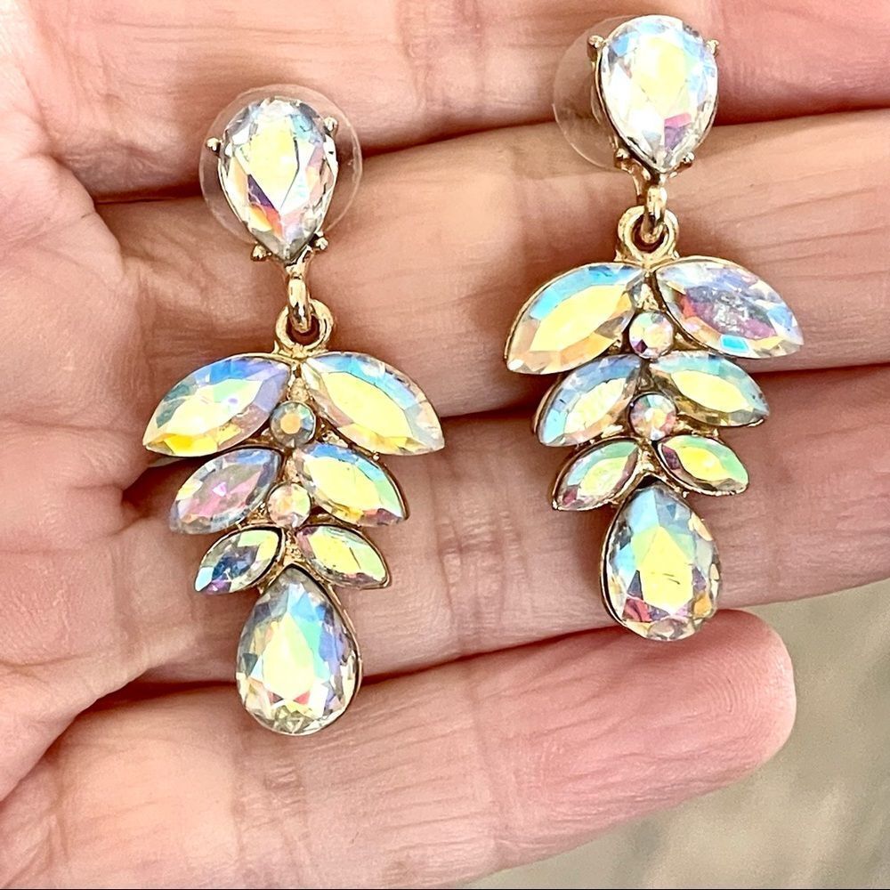 Rhinestone bling post earrings